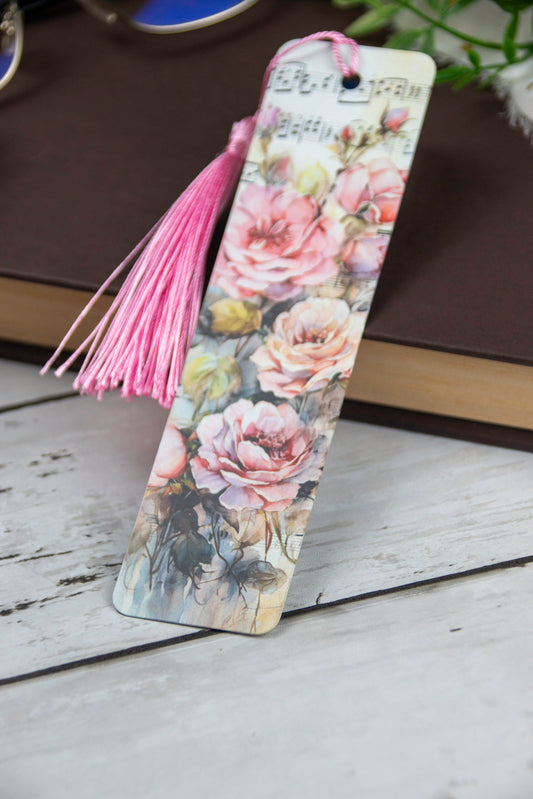 Pink Flower Bookmark