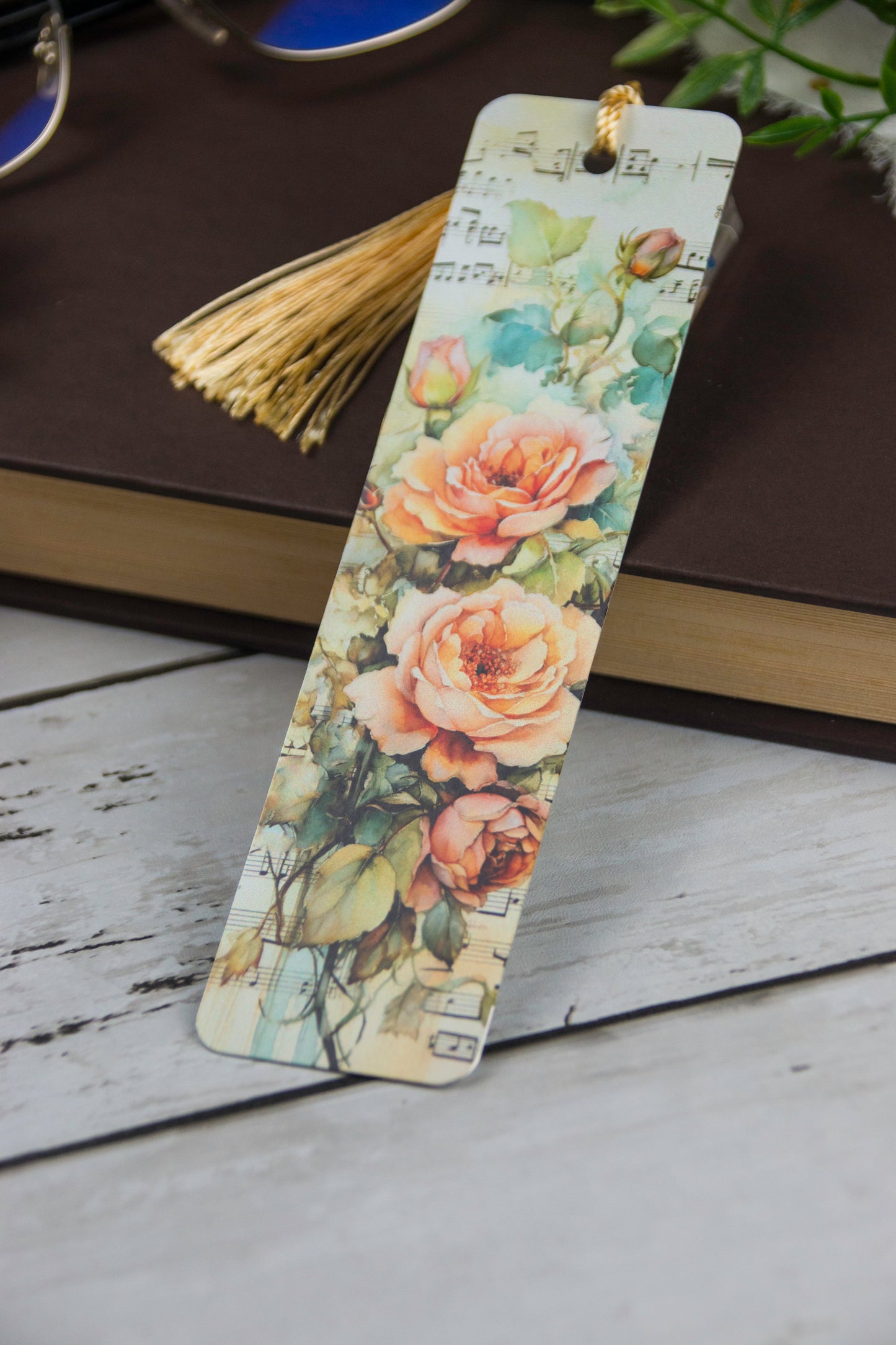 Peach Flower Bookmark