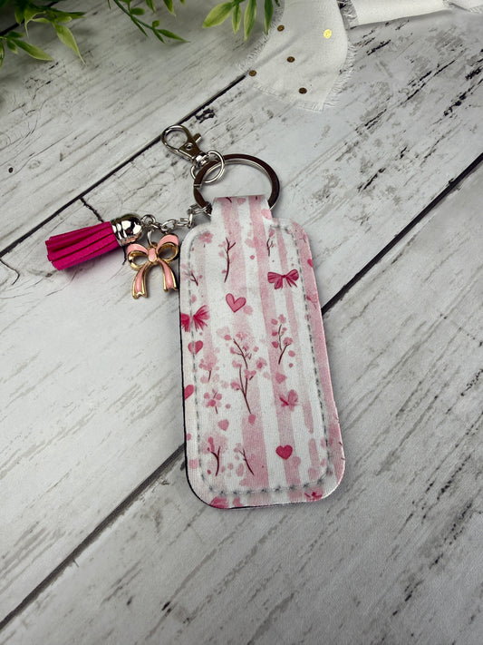 Pink Bow Chapstick Holder