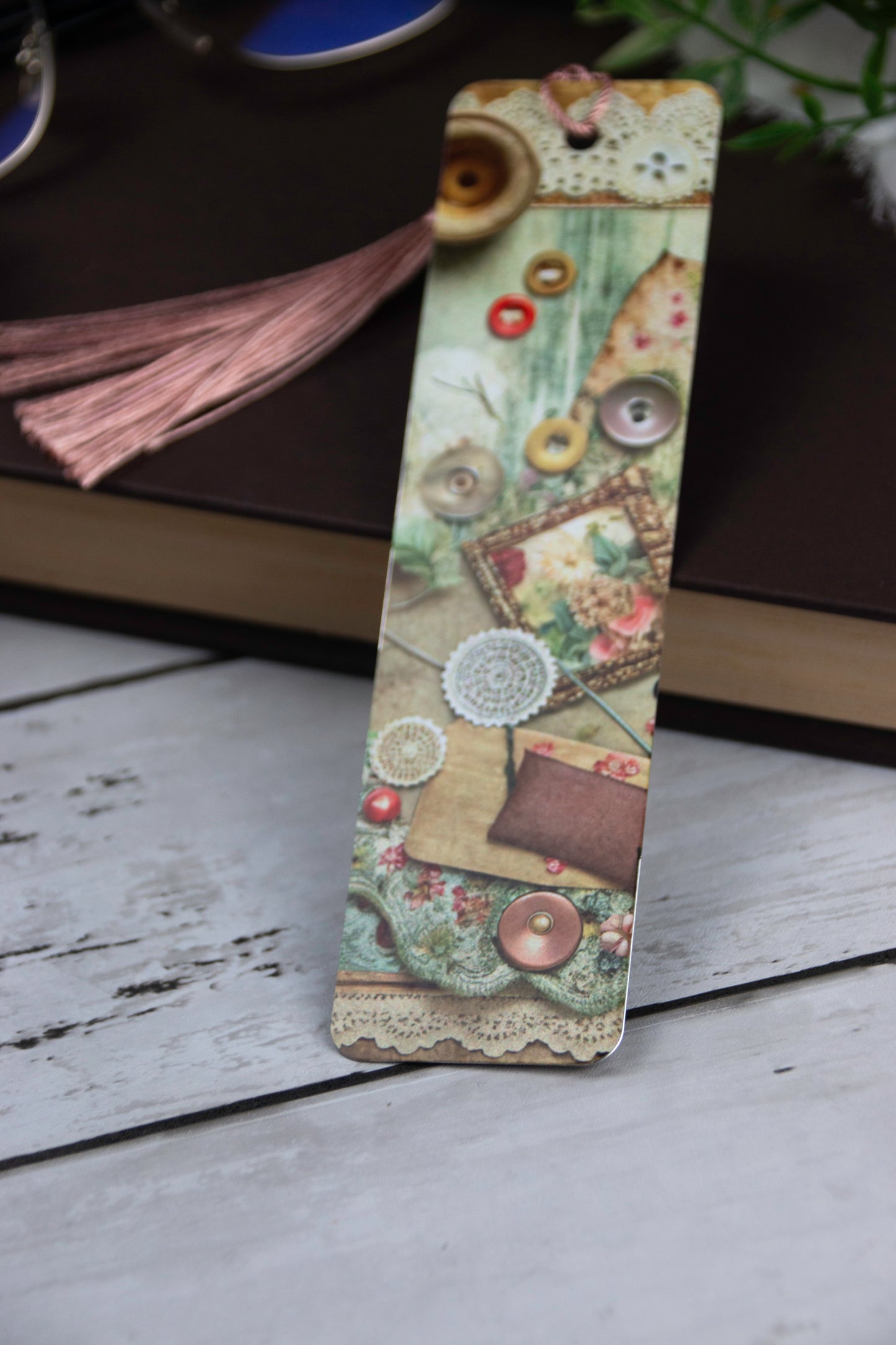 Sewing Collage Bookmark