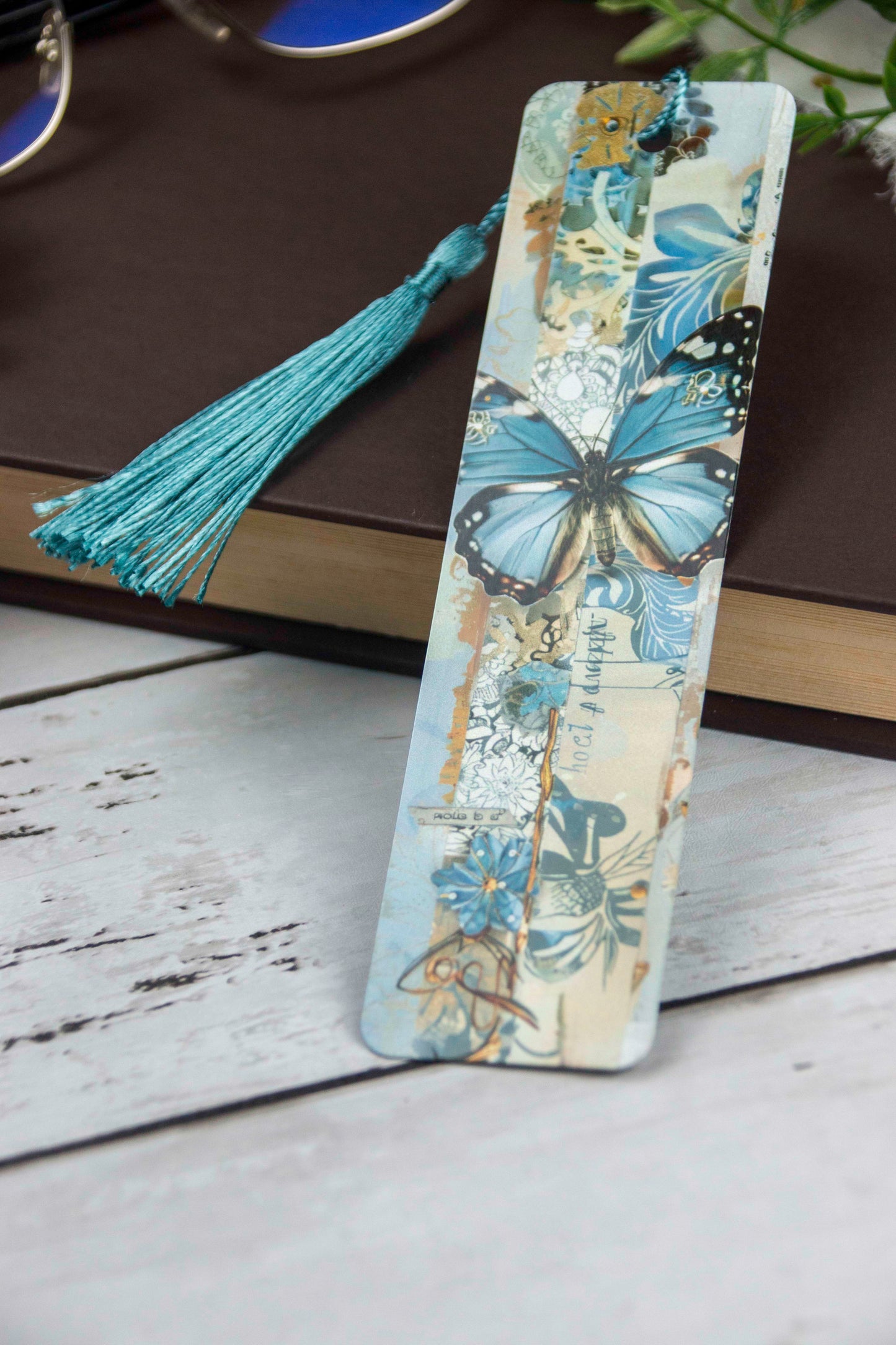 Butterfly Collage Bookmark