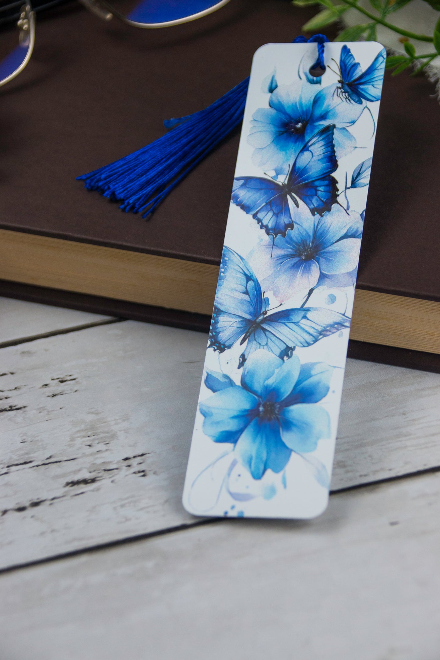 Blue Butterfly Bookmark