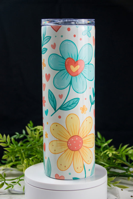Flower Tumbler-20 oz