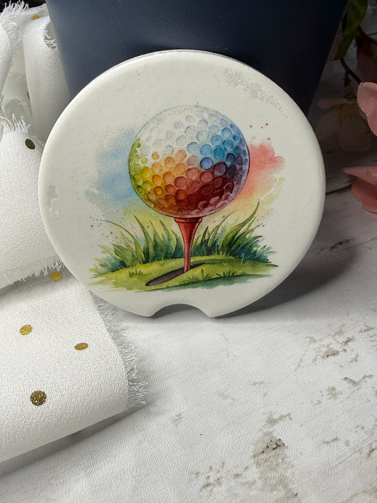 Golf Ball Car Coaster
