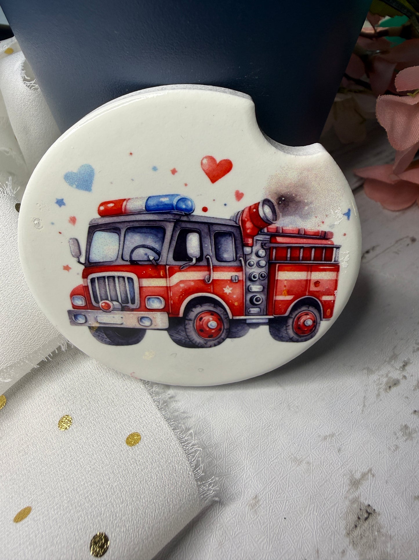 Fire Truck Car Coaster
