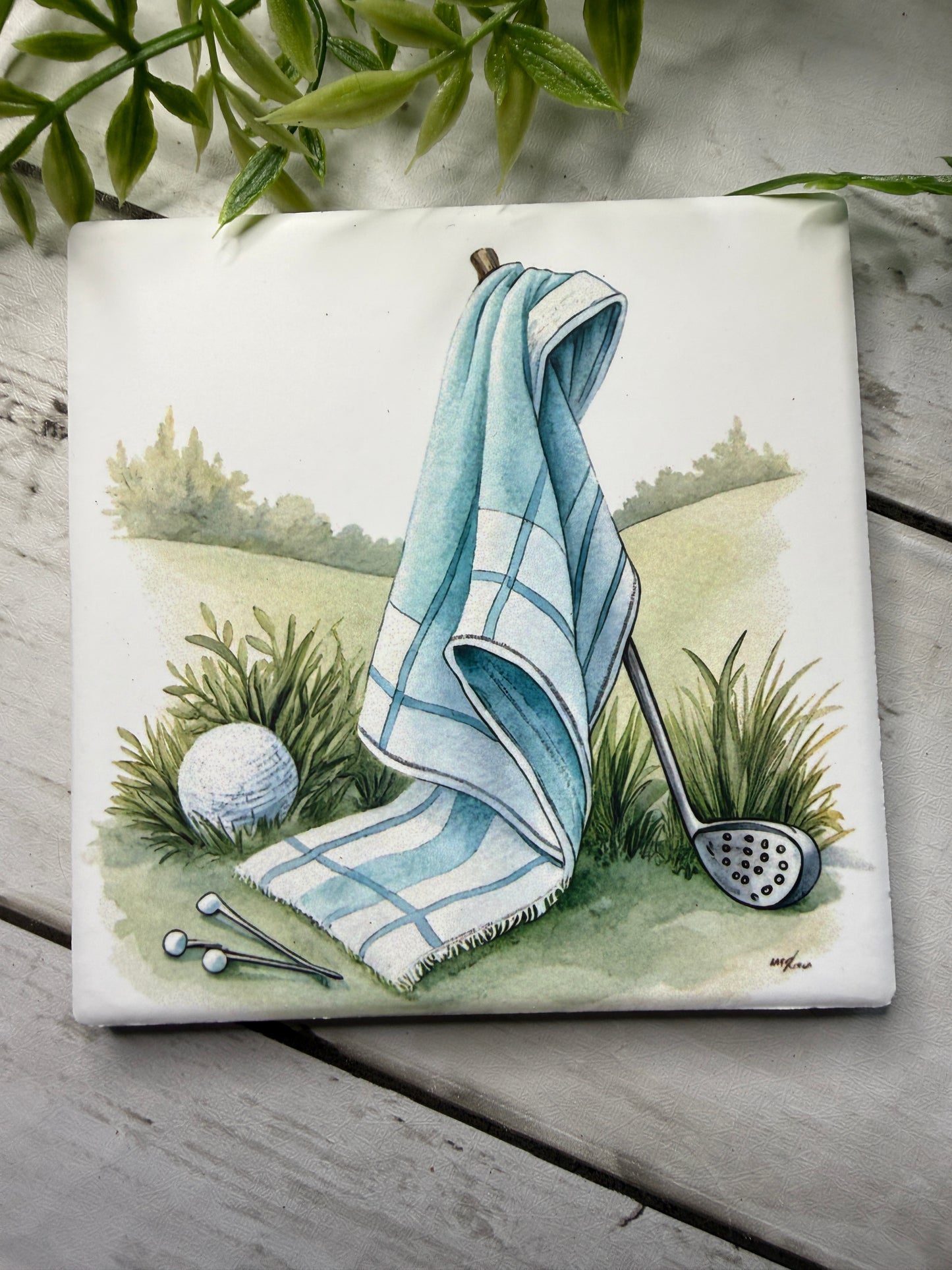 Golf towel Coaster