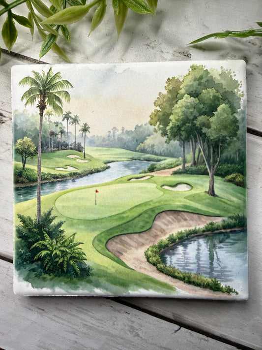Golf Course Coaster