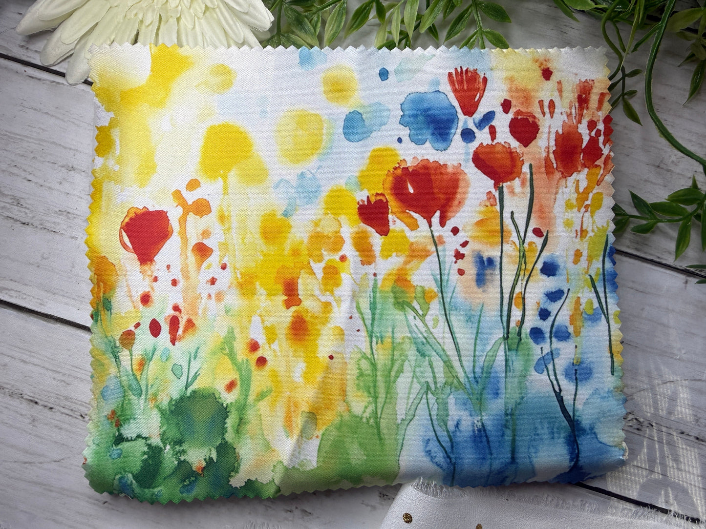 Watercolor Flowers Eye Glass/Lens Cleaner