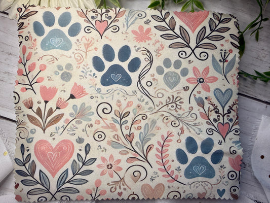 Pastel Paw Print Eye Glass/Lens Cleaner