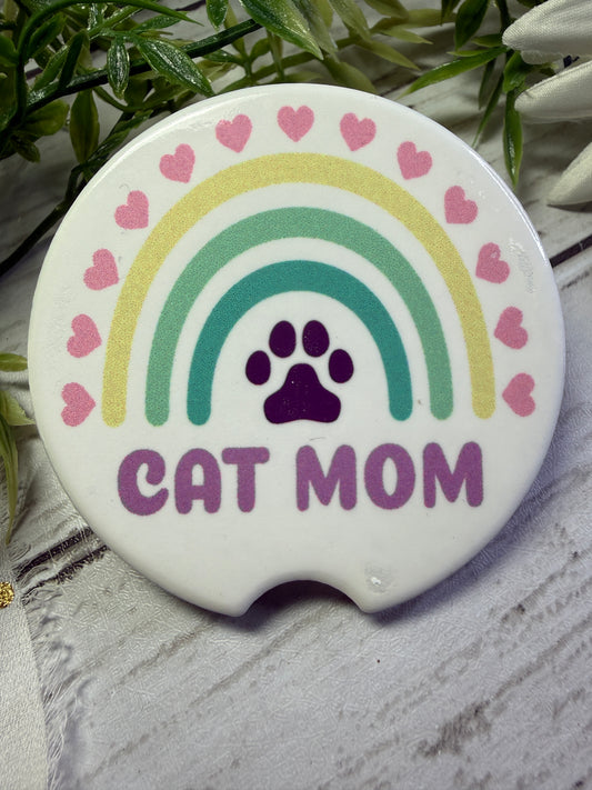 Cat Mom Car Coaster