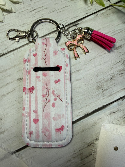 Pink Bow Chapstick Holder