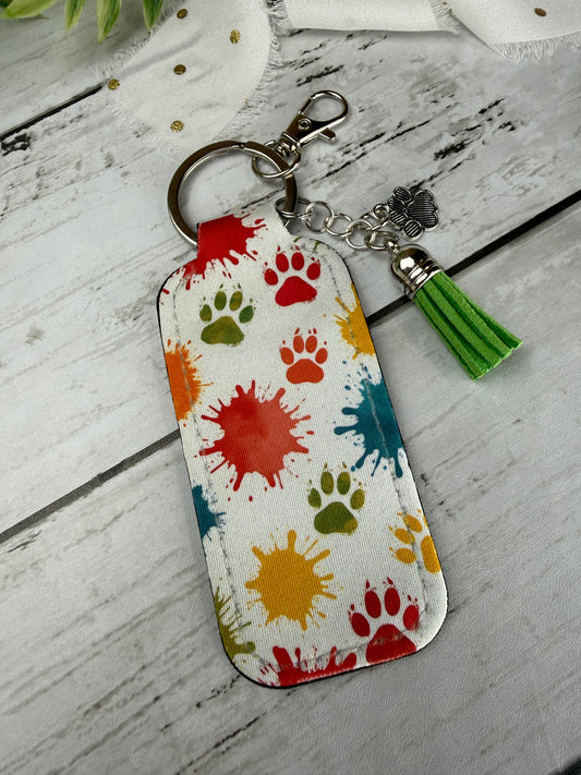 Colorful Paw Chapstick Holder